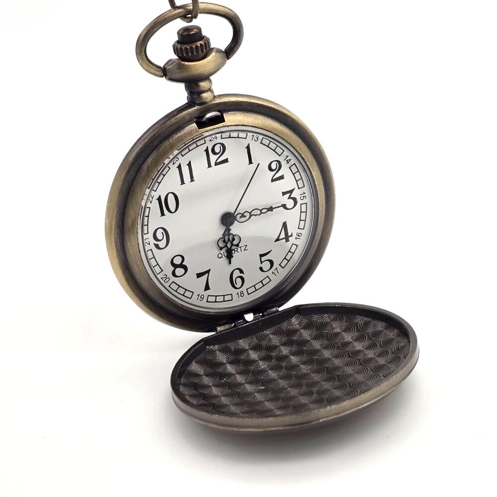 Fantasy Train Portal Pocket Watch – Personalized Magic Platform Design Vintage - Picture 7 of 11
